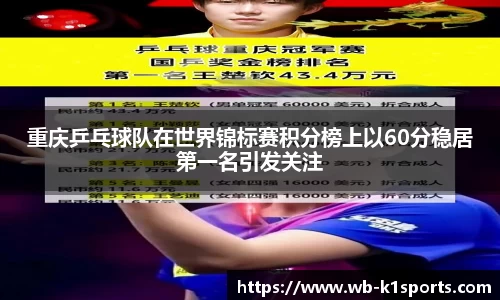 重庆乒乓球队在世界锦标赛积分榜上以60分稳居第一名引发关注